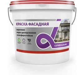 Фасадная краска KRAFOR водно-дисперсионная 40 кг 1 Альфа 42751 