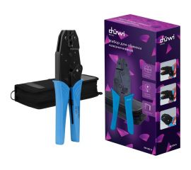 Набор для обжима наконечников duwi PROFI +4, клещи, 4 матрицы, сумка 26120 9 