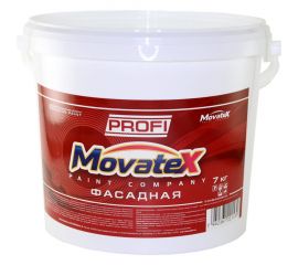 Водоэмульсионная краска Movatex PROFI фасадная, 7 кг Т04758 