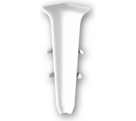 Внутренний угол для плинтуса DECONIKA (70 мм; 001 белый; 2 шт.) Д-П70-В-Ф2 001 БЕЛ 