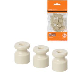 Изолятор TDM пластиковый, слоновая кость,10 штук SQ2804-0003 