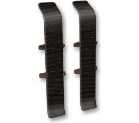 Соединитель для плинтуса DECONIKA (85 мм; 303 Венге темный; 2 шт.) Д-П85-С-Ф2 303 ВНГ ТЕМ 