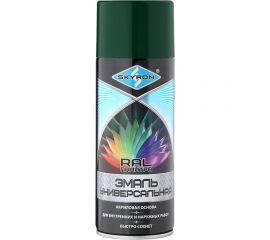 Универсальная акриловая эмаль SKYRON зеленый мох RAL6005 SR-16005 