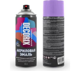 Аэрозольная акриловая эмаль Decorix (универсальная; светло-фиолетовый; 520 мл) 0101-36 DX 