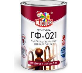 Грунтовка OLECOLOR ГФ-021 серый, 1 кг 4300003711 