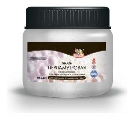 Акриловая эмаль OLECOLOR перламутровая, универсальная, серебро, 0.3 кг 4300006801 