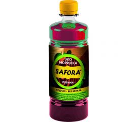 Морилка для дерева SAFORA водная, рябина, 500 мл 006 