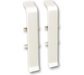 Соединитель для плинтуса DECONIKA (85 мм; 033 Кремово-белый; 2 шт.) Д-П85-С-Ф2 033 КРМ БЕЛ 