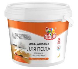 Акриловая эмаль для полов OLECOLOR желто-коричневый, 2.5 кг 4300004562 