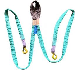 Двухветвевой круглопрядный строп КантаПлюс 2КСК-2,5/2 м с чалочной петлей к2КСКчп-2,5/2м 