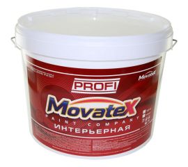 Водоэмульсионная интерьерная краска Movatex PROFI супербелая, моющаяся, 15 кг Т04684 