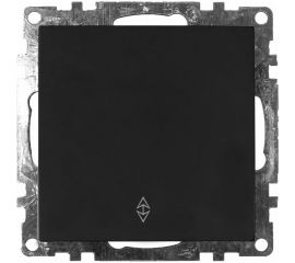 1-клавишный переключатель STEKKER механизм, 250В, 10A, серия Катрин, GLS10-7105-05, черный 39604 