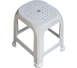 Табурет Росспласт Симпатия большой, белый, высота 45 см 523023 