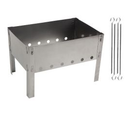 Сборно-разборный мангал Ecos 350х240х240 мм, 0.35-0.40 мм, с 4 шампурами, 009380 