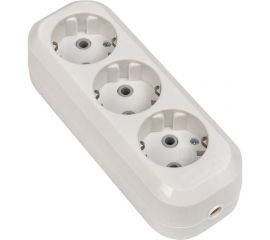 Колодка EKF на 3 гнезда с/з 16А Эксперт AKB16-3 