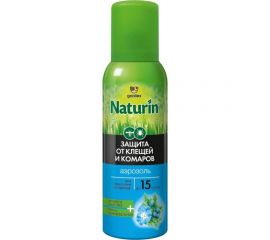 Аэрозоль от клещей на одежду с дополнительной защитой от комаров Gardex Naturin 100 мл N014 