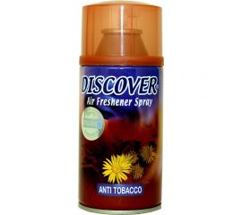 Сменный баллон для автоматического освежителя DISCOVER ANTI TOBACCO 320 мл с корицей DSR 0016-13 
