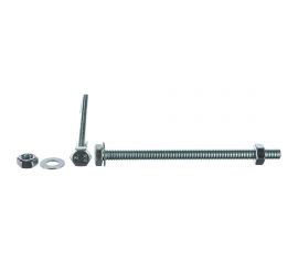 Болт Tech-Krep DIN933 с шестигранной головкой, оцинкованный М8х120 + гайка + шайба 2 шт - пакет 136913 