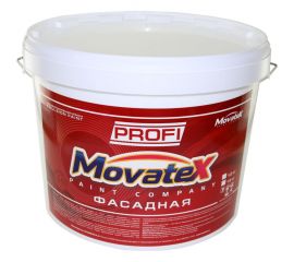 Водоэмульсионная краска Movatex PROFI фасадная, 15 кг Т04760 