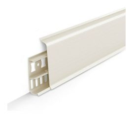 Напольный плинтус DECONIKA (85 мм; 2,2 м; 033 кремово-белый; 1 шт.) Д-П85 033 КРМ БЕЛ 