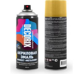 Аэрозольная эмаль Decorix (металлик; глянцевая; акриловая; золото инков; 520 мл) 0103-94 DX 