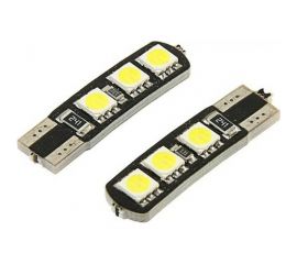 Светодиодная автолампа Cartage T10 W5W, 12 В, 3 Вт, 6 SMD-5050, набор 2 шт. 2612685 