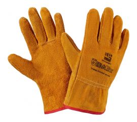 Замшевые перчатки ДРАЙВЕР Фабрика перчаток коричневые ПЕР-ЗМ-ДРАЙВЕР-180 