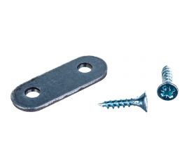 Мебельная крепежная пластина Tech-Krep 38х12x2 мм, 4 шт. 110107 