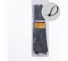 Хомут STEKKER NYCT47-400 нейлоновый 4.7x400 мм, 105 мм, нагрузка 22 кг, черный, 100 шт в упак 32792 