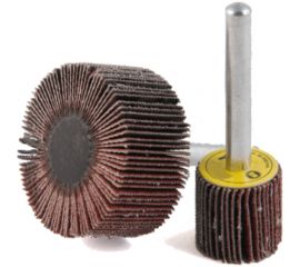 Валик лепестковый со шпинделем (20x20x6 мм; P240) GLOB ЛВШ20x20x6P240 