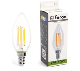 Светодиодная лампа FERON LB-717 Свеча E14 15W 4000K 38258 
