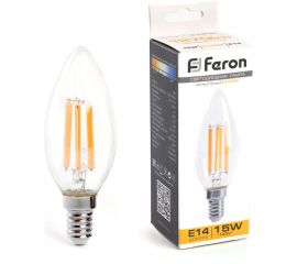 Светодиодная лампа FERON LB-717 Свеча E14 15W 2700K 38256 