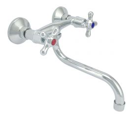 Двуручный смеситель для умывальника Istok настенный 0402.974 