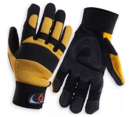 Антивибрационные перчатки Jeta Safety JAV01-VP, р. 11/ХХl, черно-желтые JAV01-VP-11/XXL 