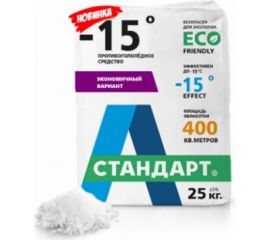 Противогололедный реагент А-Стандарт -15C 25 кг 01-00004961 