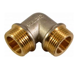 Уголок СТМ с ограничителем,1/2"", штуцер-штуцер CRLMMS12 