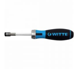 Реверсивная отвертка WITTE PRO BITDRIVE Ratchet с трещоткой и набором бит в рукоятке 468021000 
