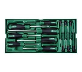 Инструментальный лоток Sata набор отвёрток 13 предметов 09913 