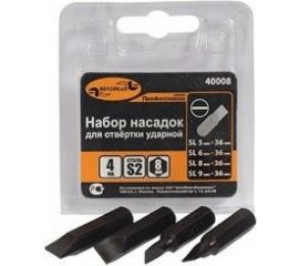 Набор насадок для ударной отвертки АвтоDело Professional шлиц 5,6,8,9х36 мм S2 40008 13711 