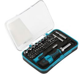 Отвертки с набором бит Smartbuy 65 предметов, 2 отвертки, 52 биты, 9 головок, CR-V SBT-SCBS-65P1 