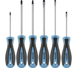 Набор отверток Smartbuy 6 штук, шлицевые и крестовые, намагниченный наконечник, CR-V SBT-SCN-6P1 