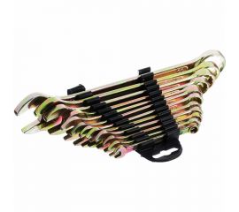 Набор рожково-накидных ключей ЕРМАК 12 предметов, 6-22мм, желтый цинк, 736-080 