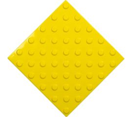 Тактильная плитка PALITRA TECHNOLOGY конусы шахматные 50245-3-PVC-300x300x4-Y-VI 