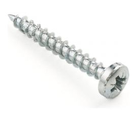 Саморез Гвозdeck белый цинк, 4.5х20, сфера, 500 шт. 20144520WHPZWG0 