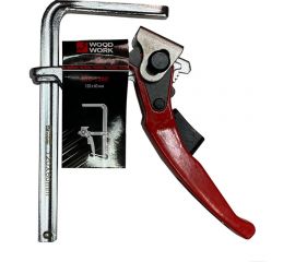 Кованая струбцина WOODWORK F-тип, 120x60 мм, c рычажной рукояткой, для установки в Т-паз RTC-1260 