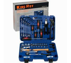 Универсальный набор инструментов KING ROY 059-MDA 1/2"", 1/4"", 59 предметов, пластиковый кейс 35395 