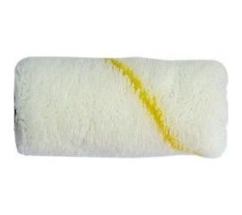 Валик Управдом полиамид, белый с желтой полосой, 100x30 мм, сменный, бюгель 6 мм 4100003180 