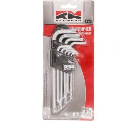 Набор шестигранных ключей REDMARK Torx Т10, Т15, Т20, Т25, Т27, Т30, Т40, Т45, Т50, 9 шт. RM92201 