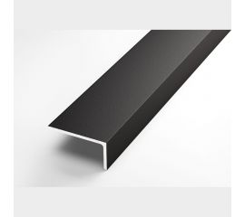 Декоративный угловой профиль ЛУКА алюминиевый, 40х20х2 мм, 2,7 м, 5 шт./уп. черный УТ000020865 