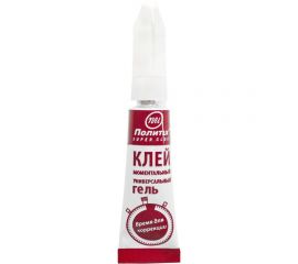 Универсальный клей Политех (моментальный; гель; 3 гр) 6509115 